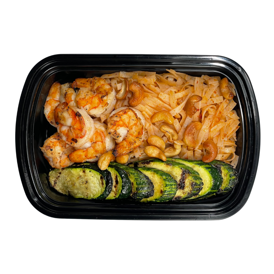 3. Shrimp + Pineapple Cashew Noodles + Zucchini