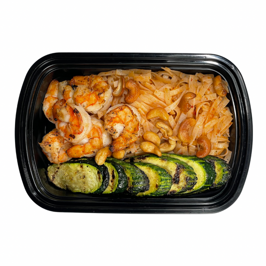 3. Shrimp + Pineapple Cashew Noodles + Zucchini