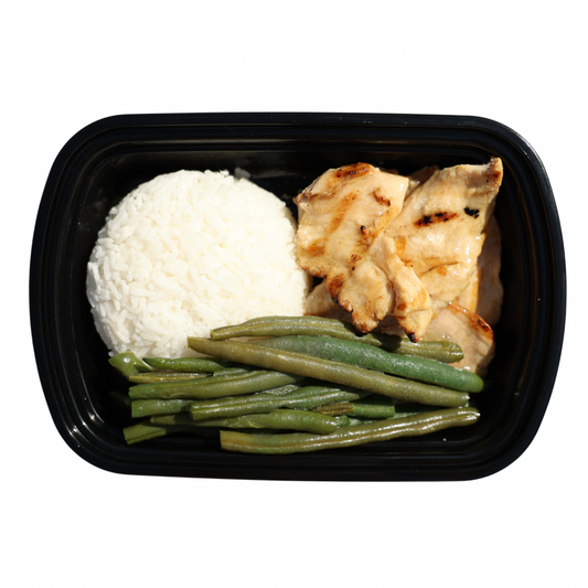 1. Sweet and Sour Chicken + Coconut Rice + Green Beans